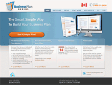 Tablet Screenshot of businessplangenius.com